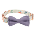 Dog Collar Colorful Bowtie Quick Release Buckle